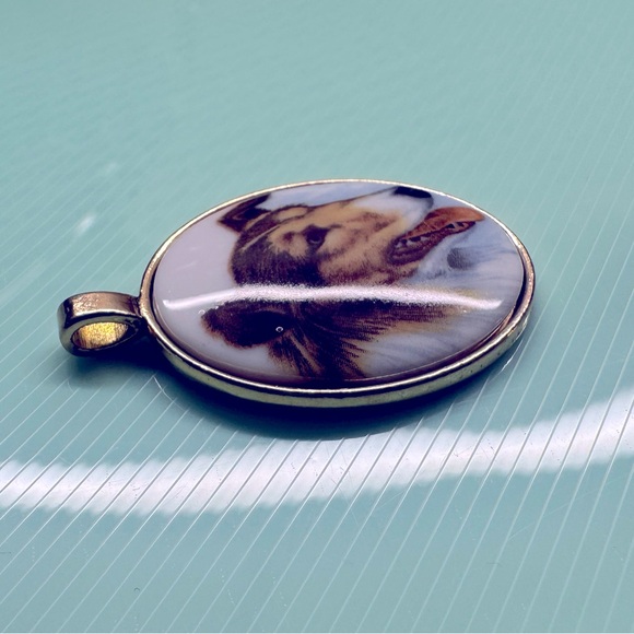 Collie Portrait Pendant - Vintage - Picture 4 of 4